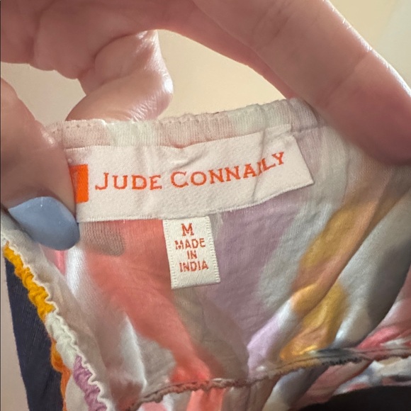 Jude Connally Multicolor Wavy Stripe Dress with Orange Accents - Picture 2 of 11